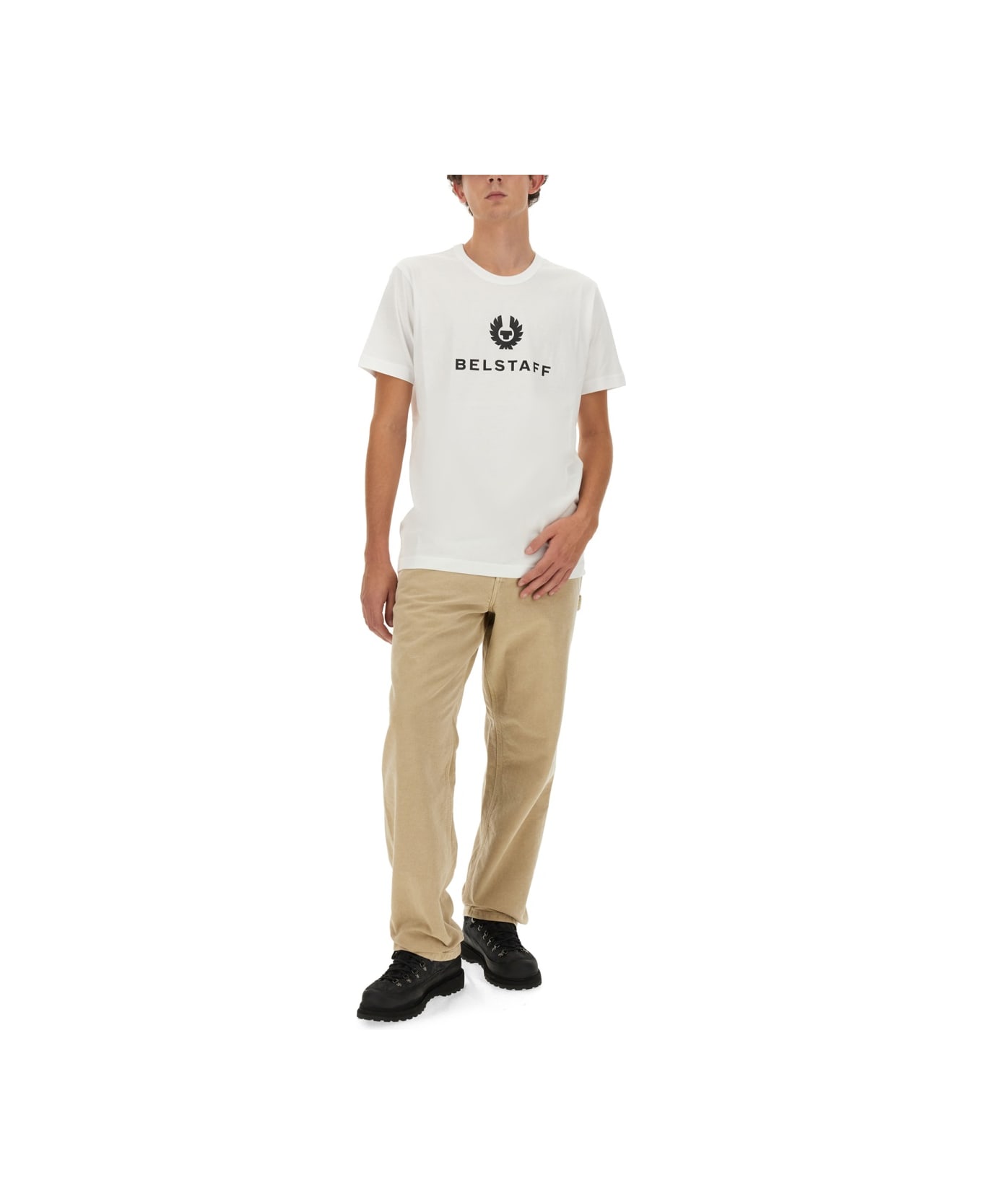 Belstaff T-shirt With Logo - WHITE シャツ