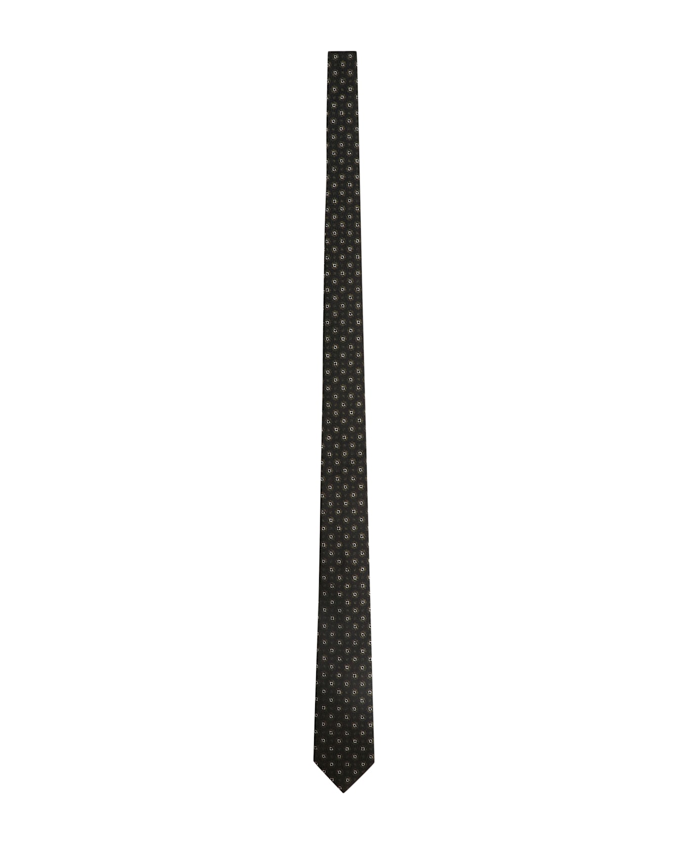 Zegna Jacquard Silk Tie - blue