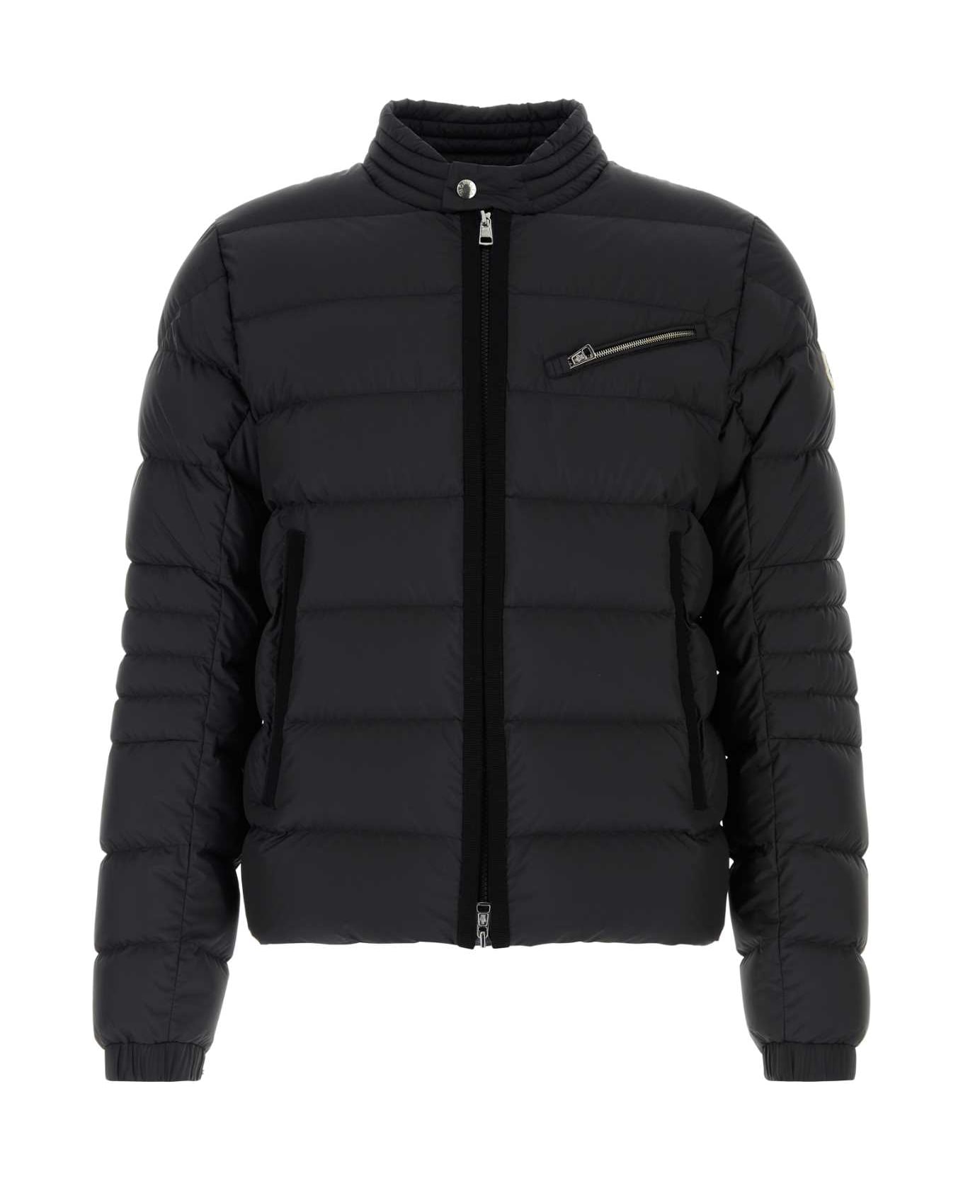 Moncler Black Polyester Souillet Down Jacket - BLACK