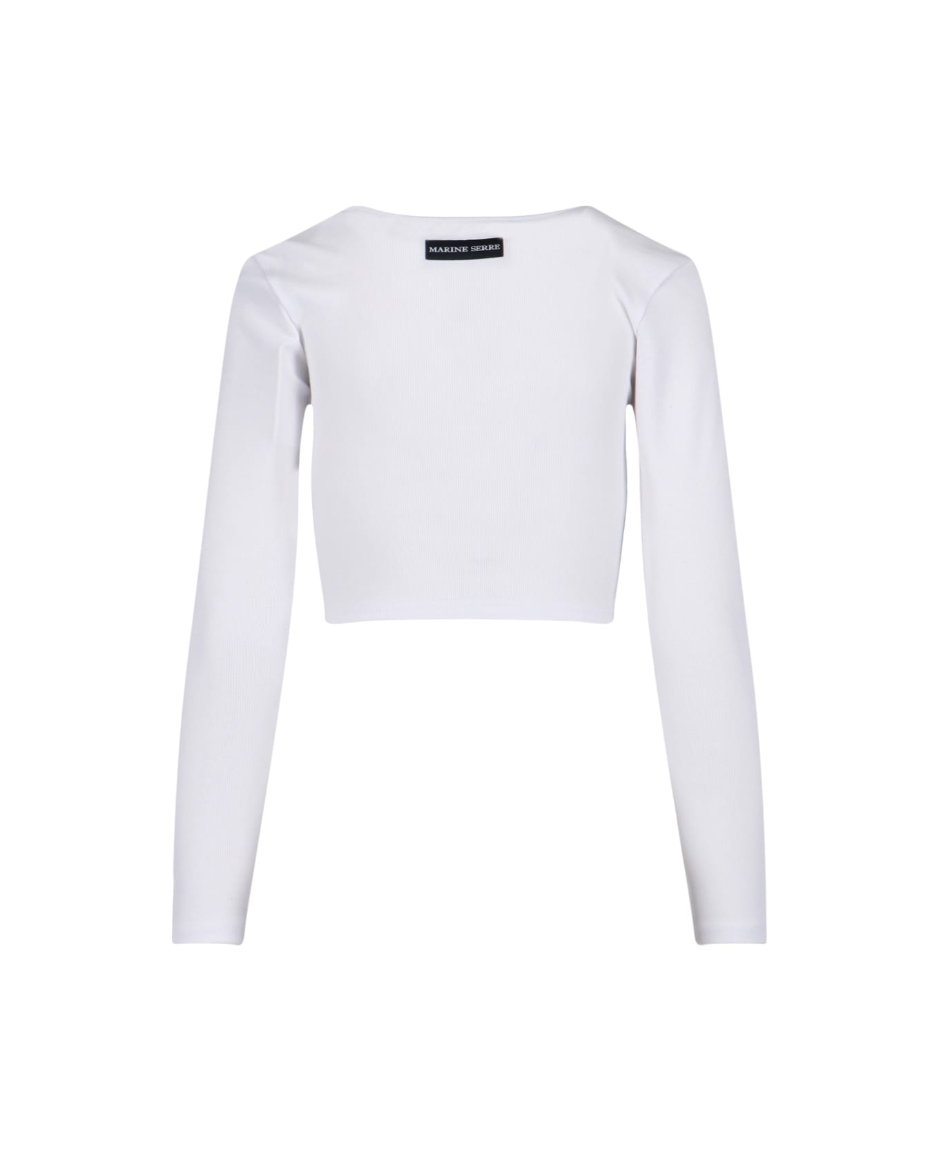 Marine Serre 
moon
 Crop Top - White