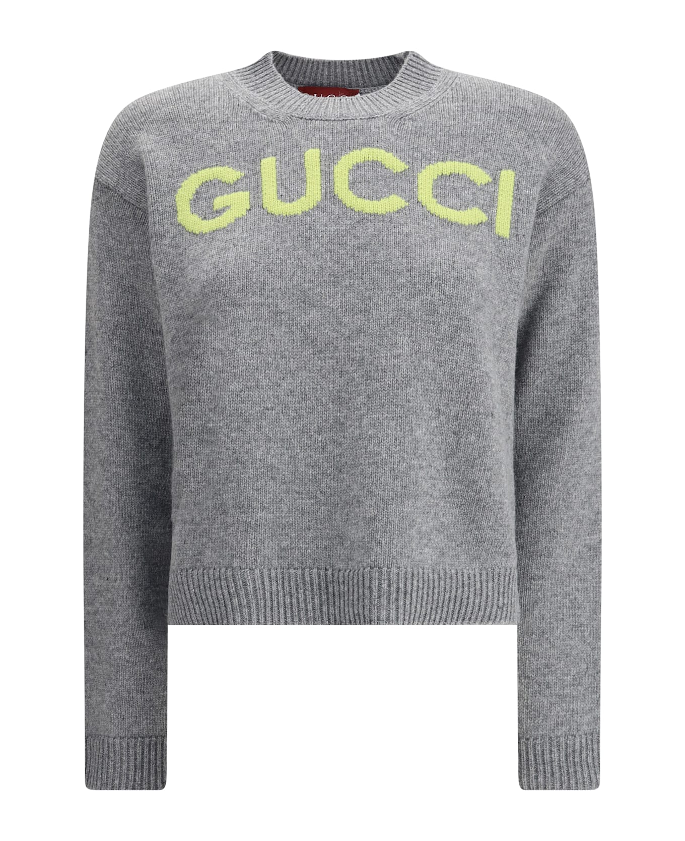 Gucci Wool Sweater With Embroidered Monogram