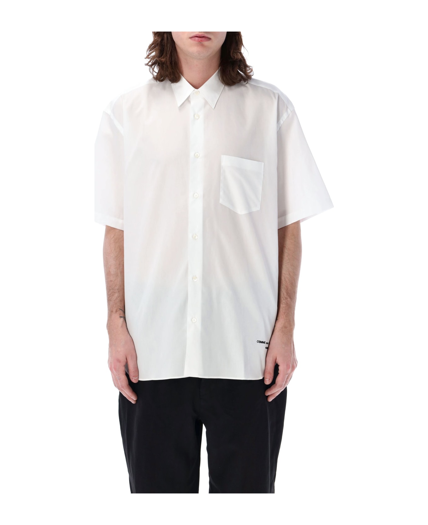 Comme des Garçons Homme Boxy Fit S/s Shirt - WHITE シャツ