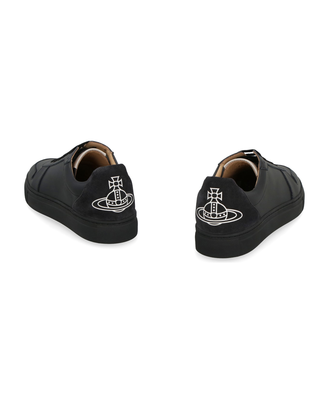 Vivienne Westwood Leather Low-top Sneakers - black