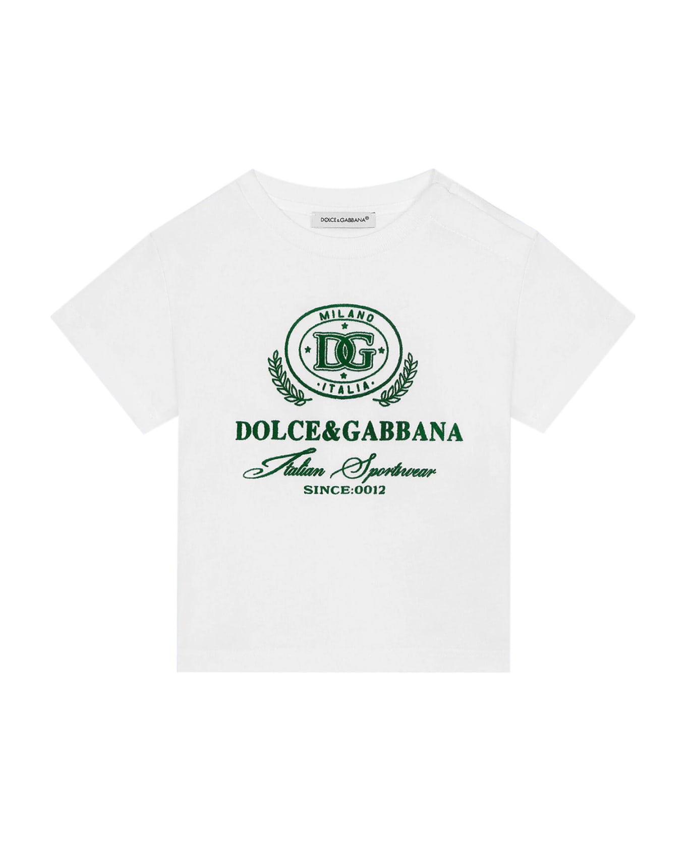 Dolce & Gabbana Jersey T-shirt - White/green