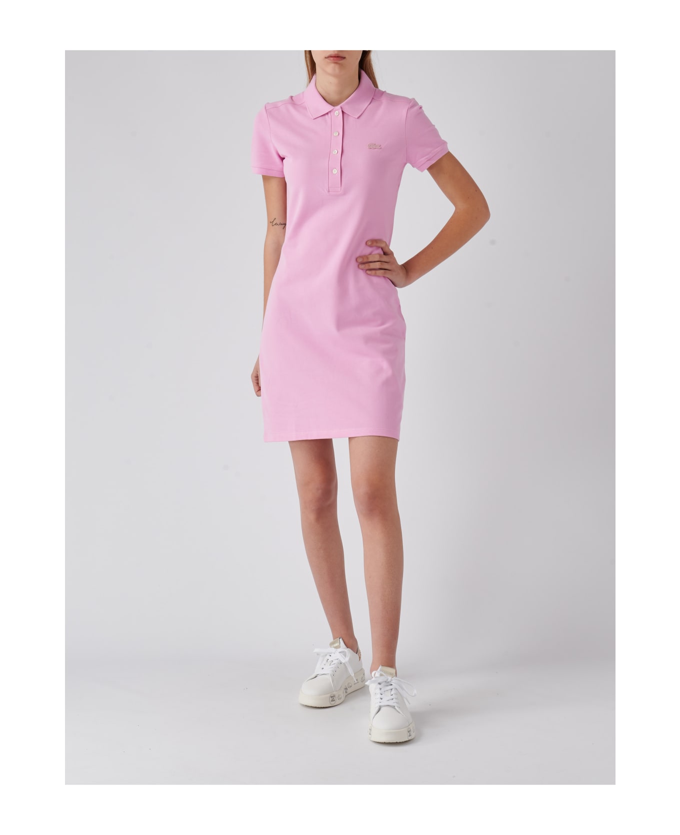 Lacoste Cotton Dress - ROSA ショートパンツ