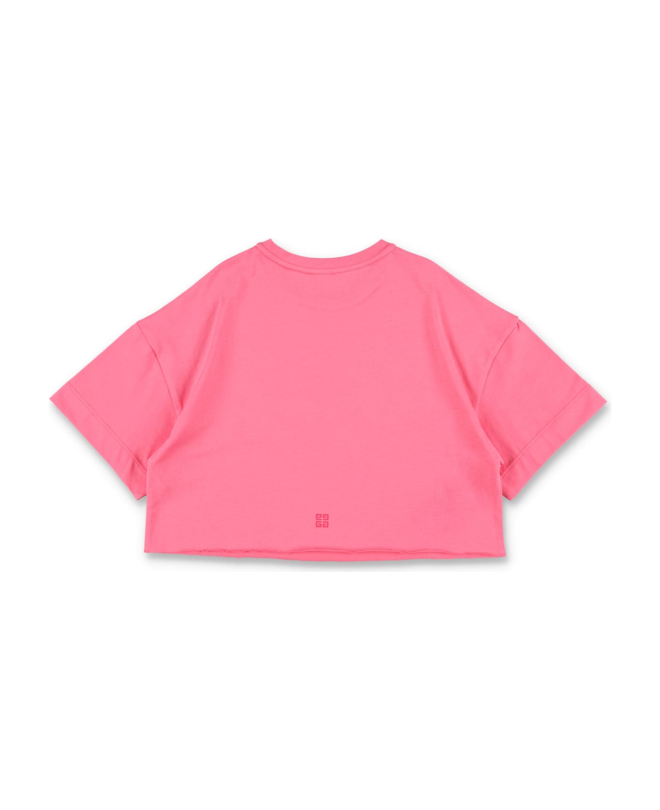 Givenchy Kid - Logo Print Cropped T-shirt - FUCHSIA