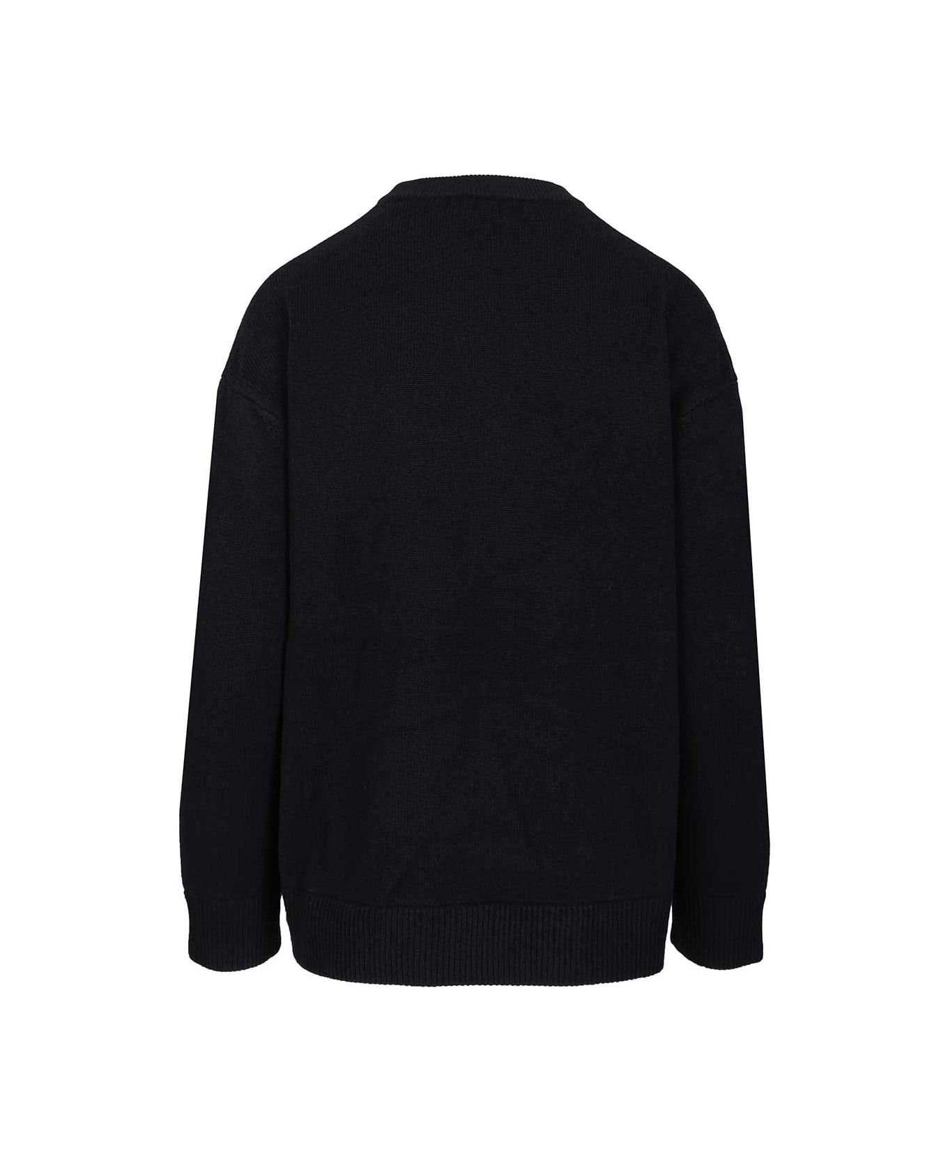 
S Max Mara Ottavo Crewneck Wool Cachemire Knit - Black