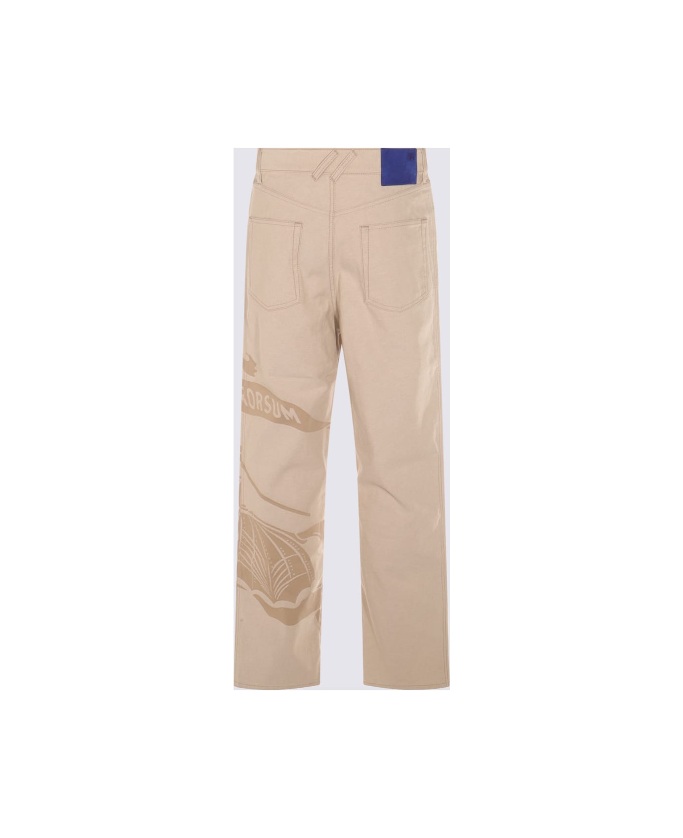 Burberry Beige Cotton Denim Jeans - Beige
