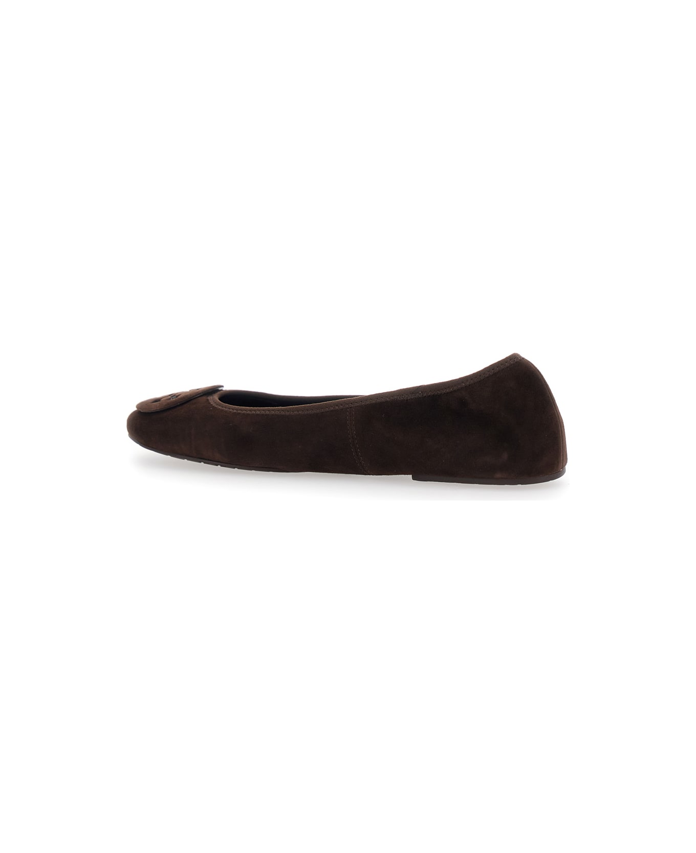 Tory Burch Minnie Travel Ballet - Brown