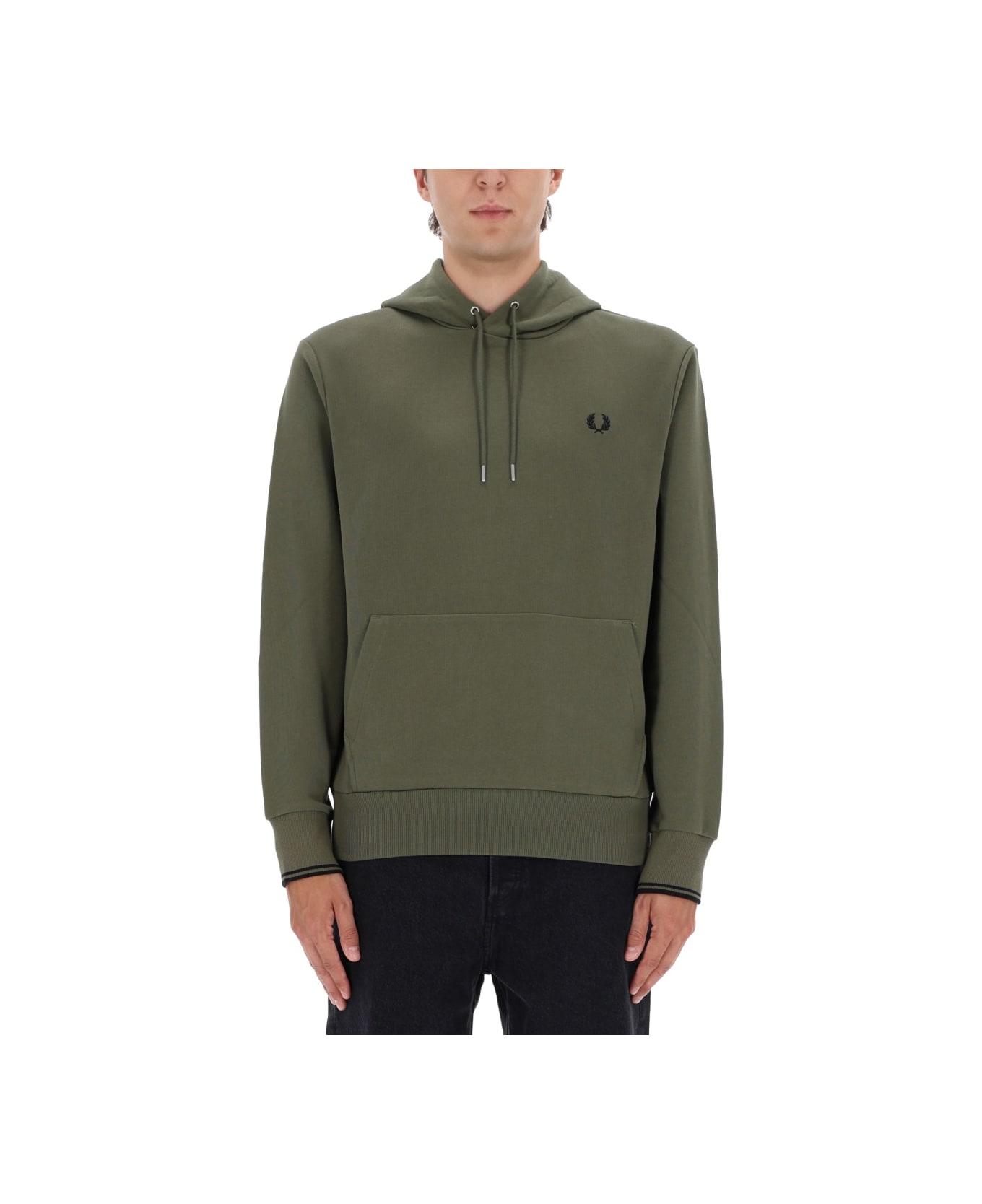 Fred Perry Hoodie - GREEN