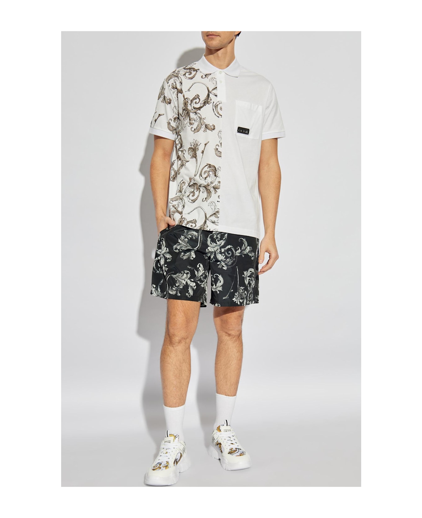 Versace Jeans Couture Logo Shorts - BLACK