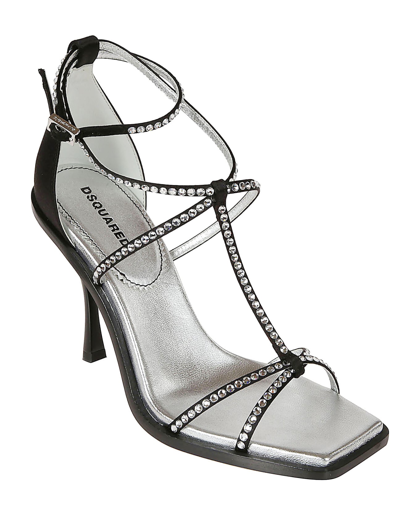 Dsquared2 Holiday Party Ankle Strap Sandals - Black