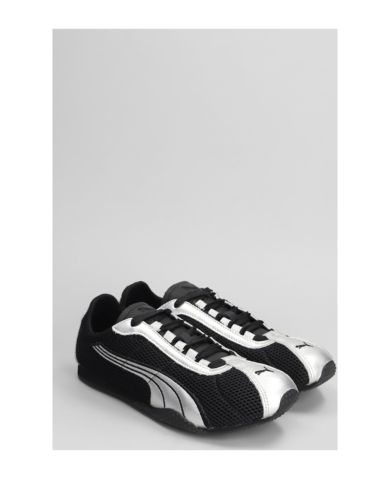 Puma H-street Og Sneakers In Black Leather And Fabric - black