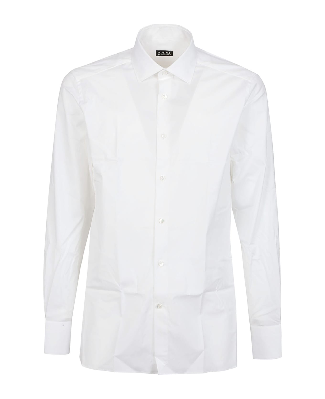 Zegna Lux Tailoring Long Sleeve Shirt - Bianco