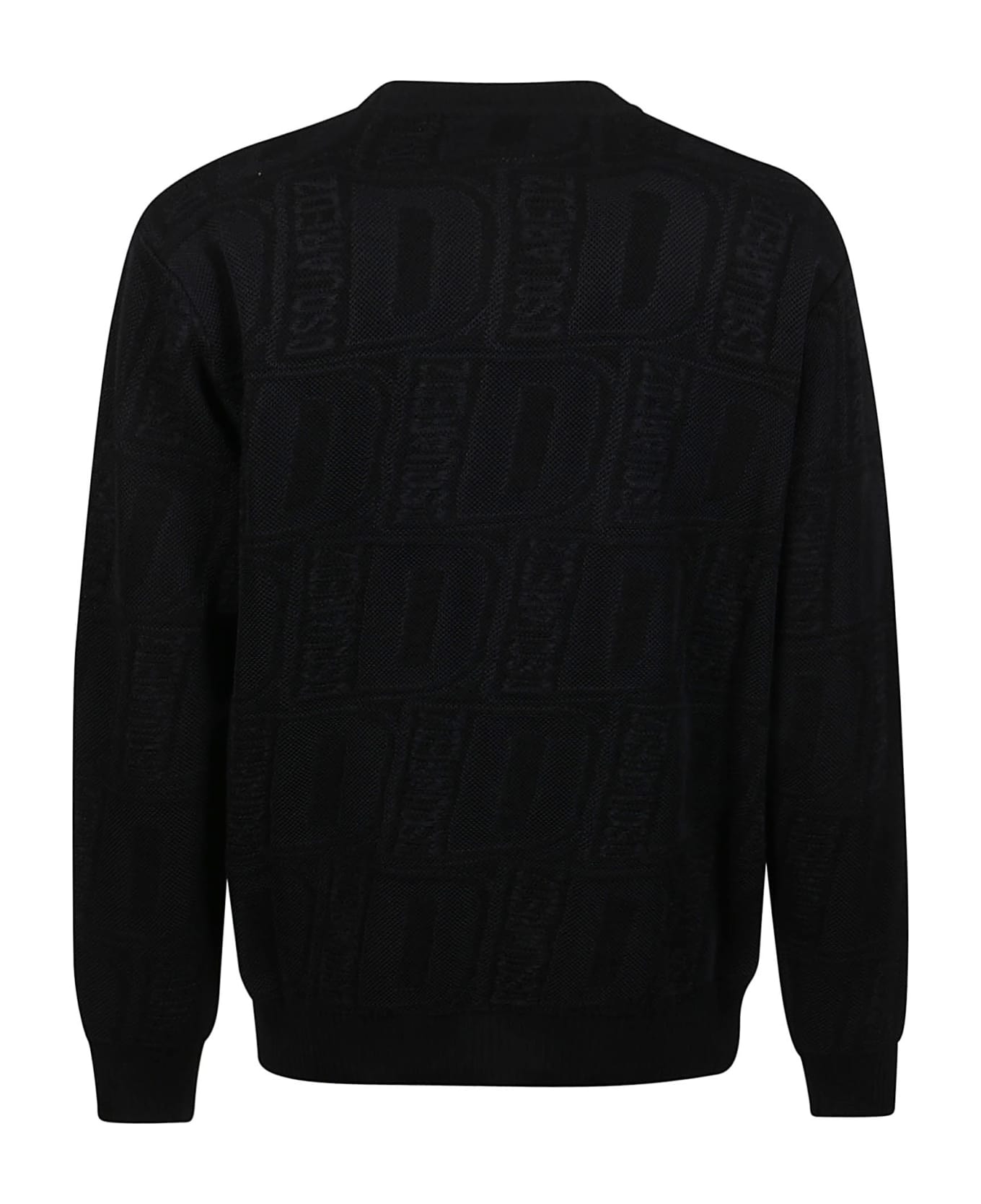 Dsquared2 Allover D Neon Sweater - Black-black