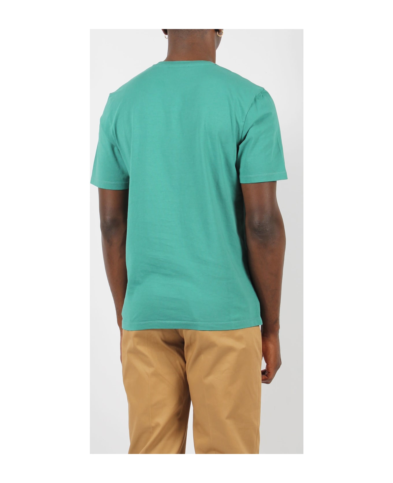 Maison Kitsuné Fox Head Patch T-shirt - Green シャツ