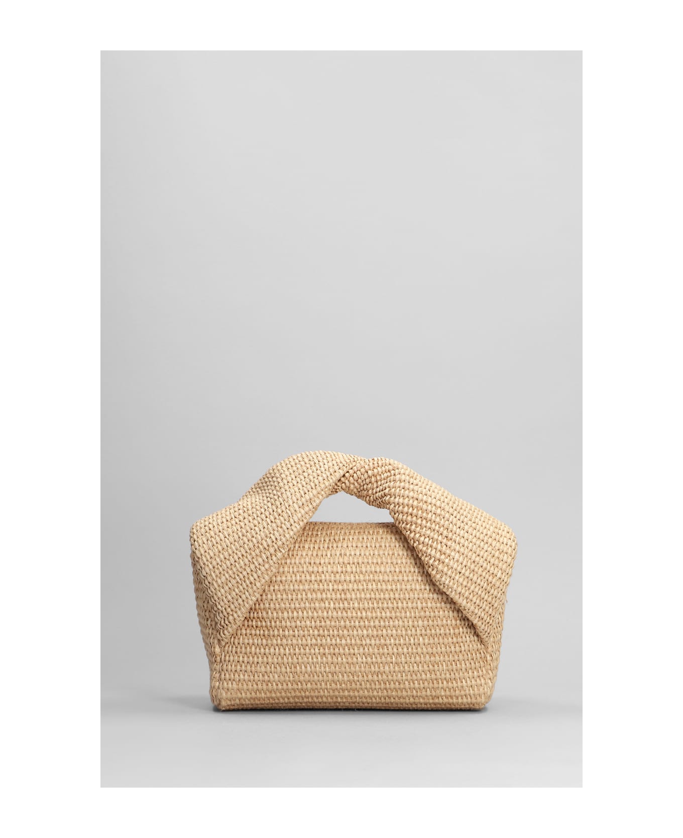 J.W. Anderson Twisted Hand Bag In Beige Cotton - Natural トートバッグ