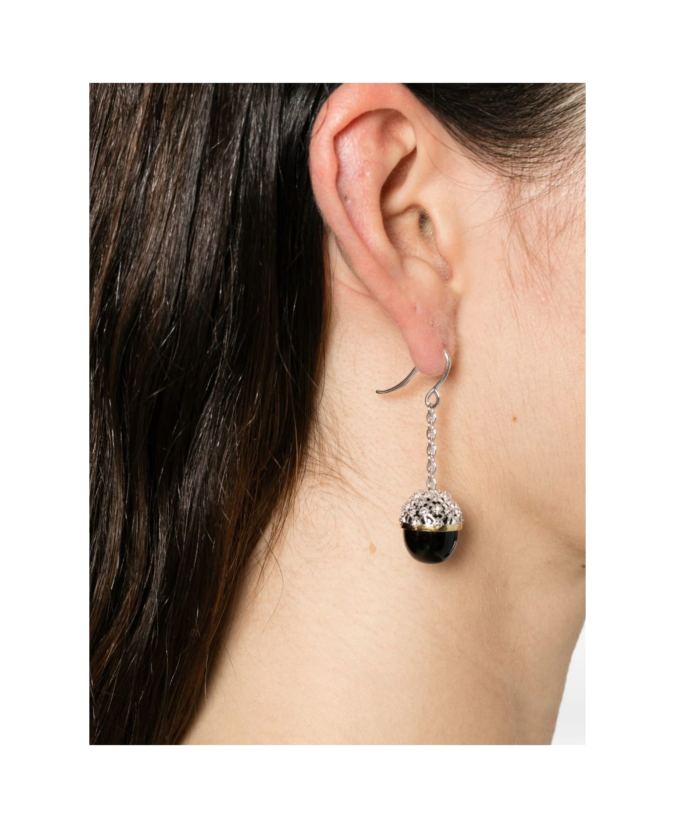Totême Pendant Earrings - Black