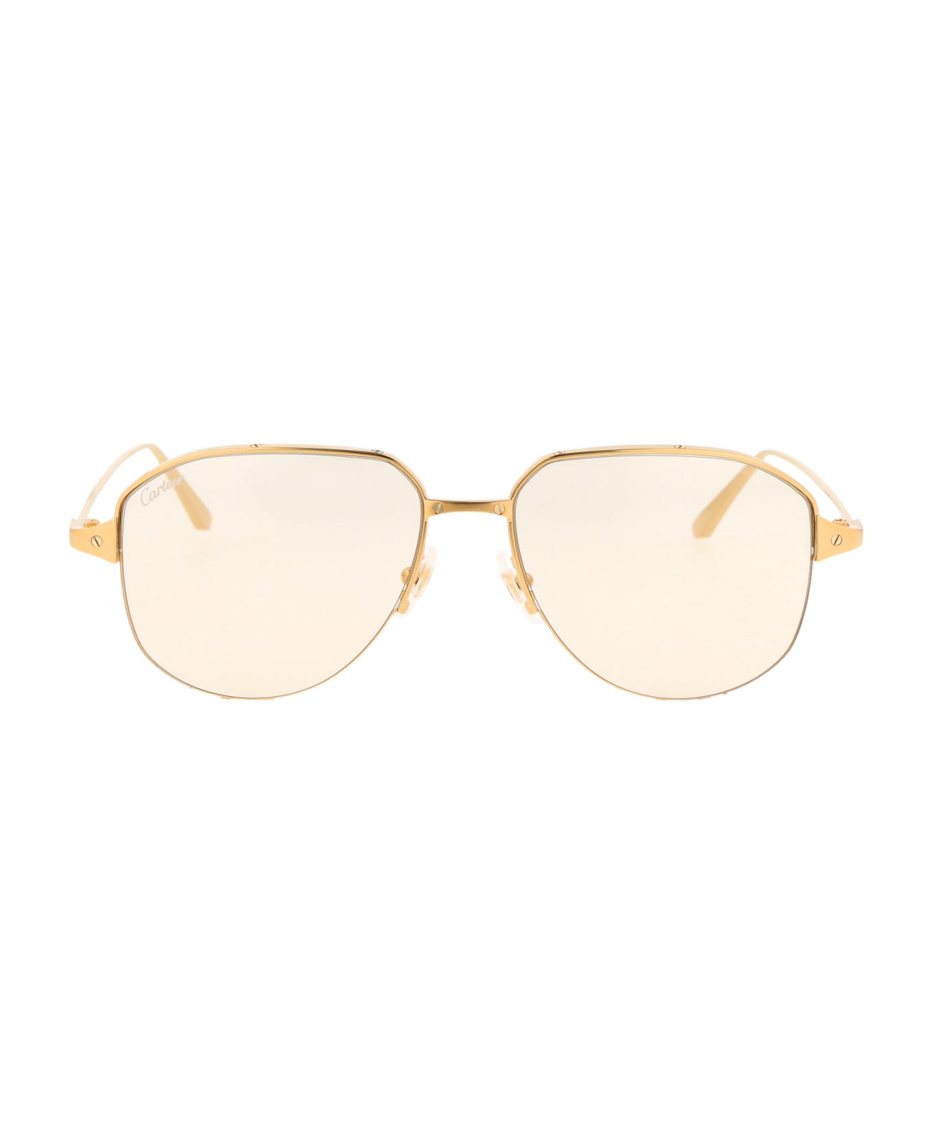 Cartier Eyewear Ct0352s Sunglasses - 001 GOLD GOLD GREEN