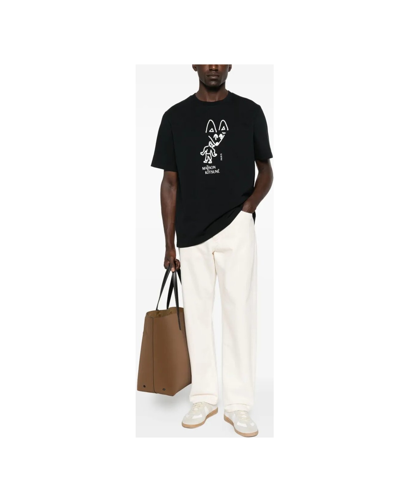 Maison Kitsuné Party Fox Comfort Tee Shirt - Black シャツ