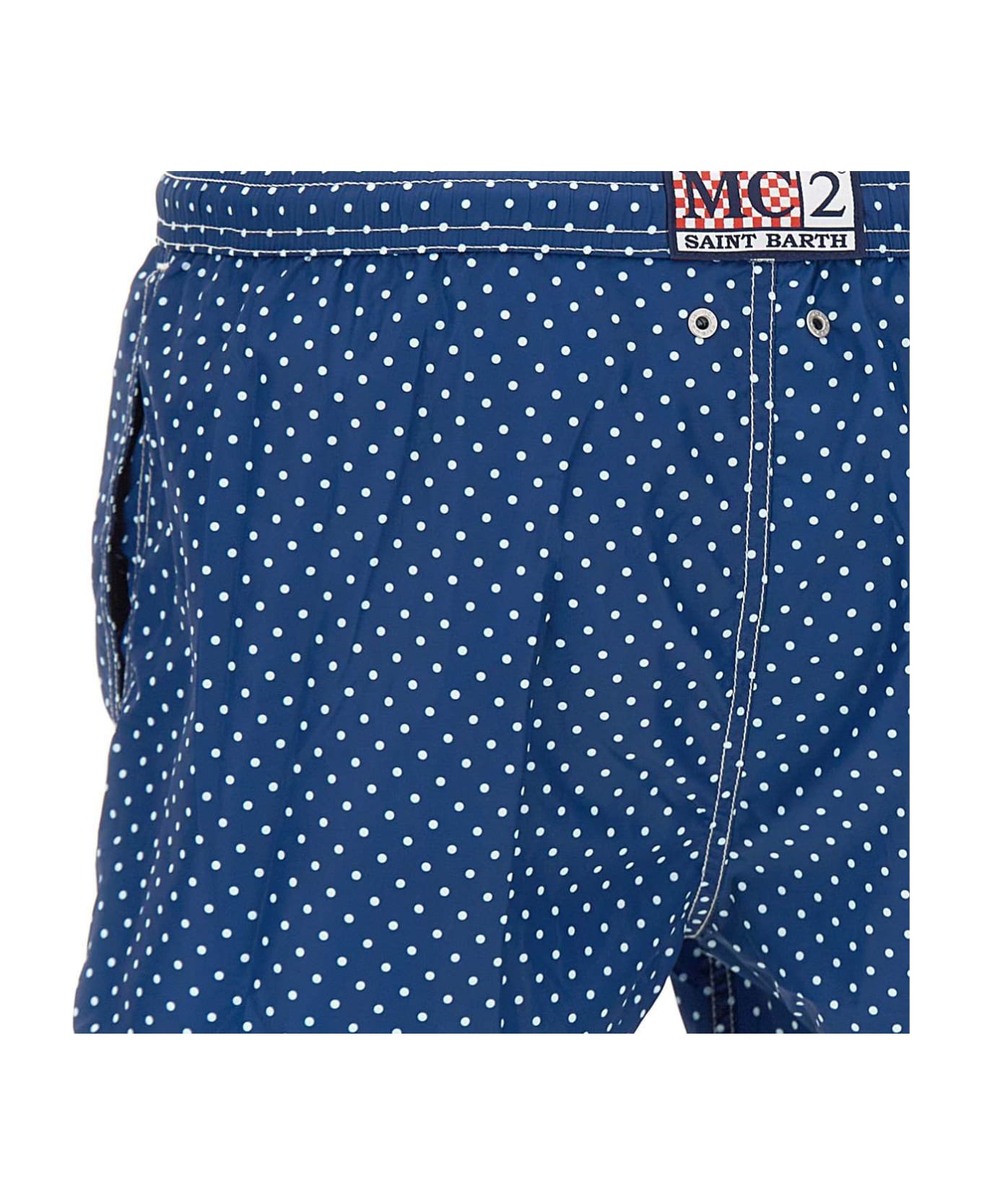 MC2 Saint Barth "mini Pois61" Swimsuit - BLUE