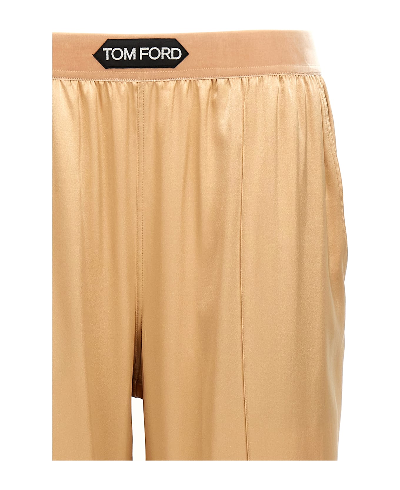 Tom Ford Silk Pants - PALE BEIGE