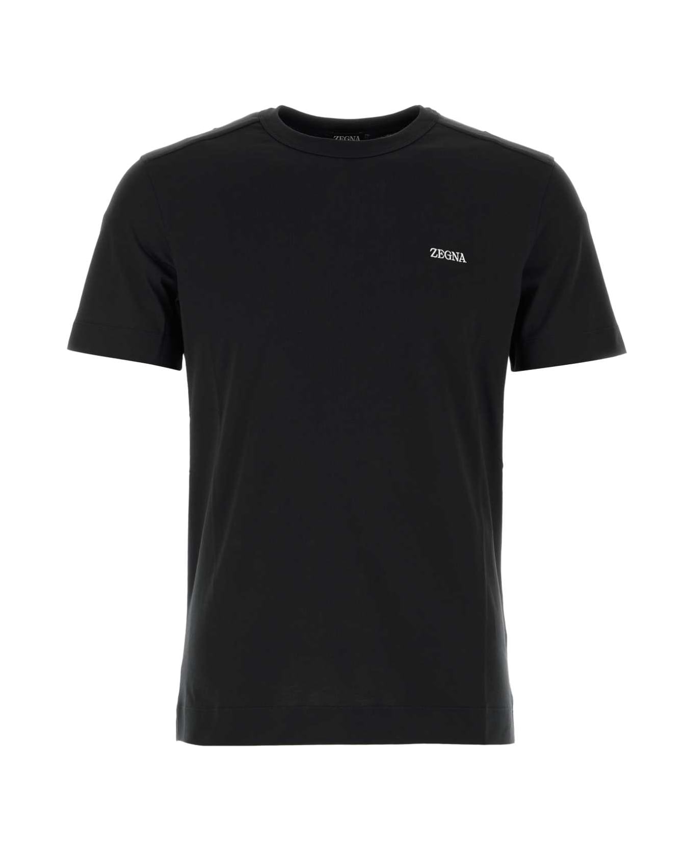 Zegna Black Cotton T-shirt - K09