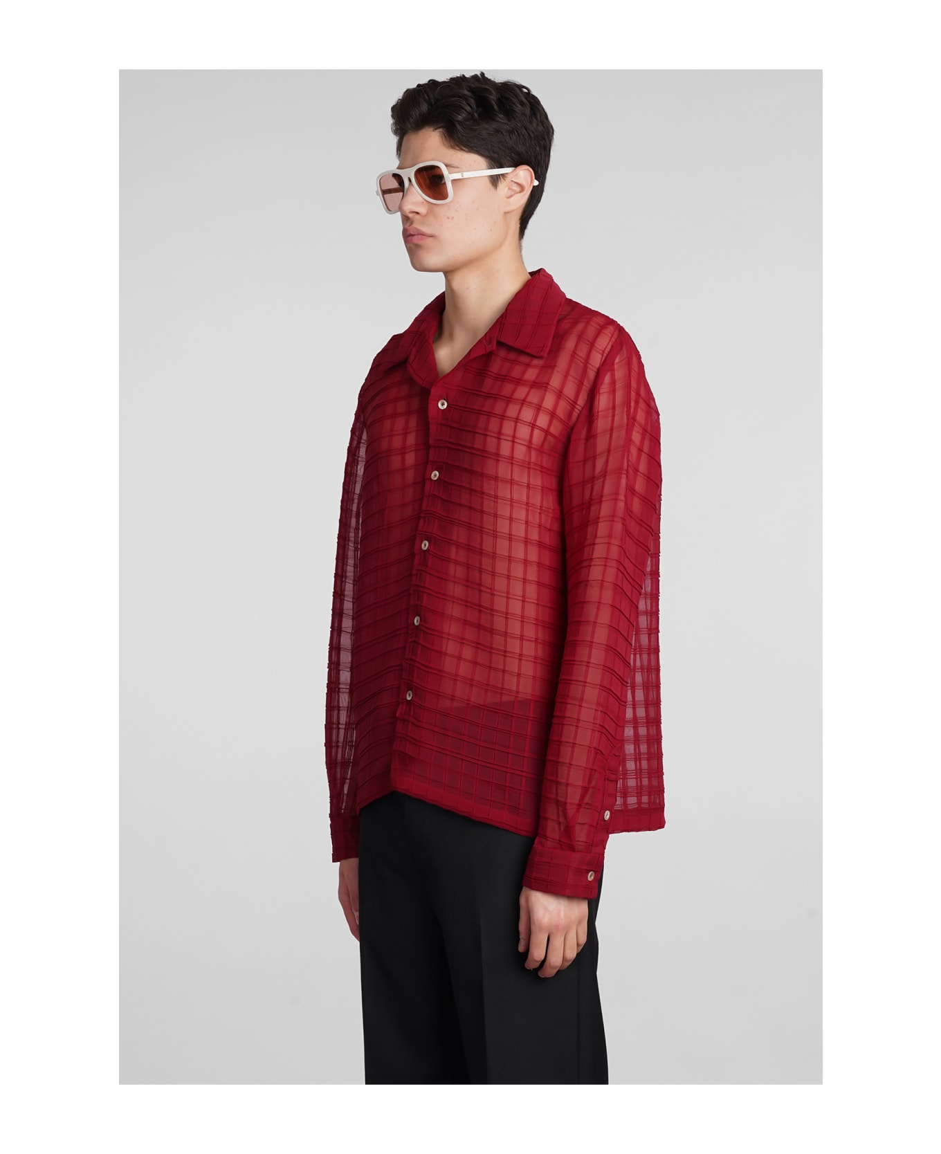 Séfr Shirt In Red Polyester - red