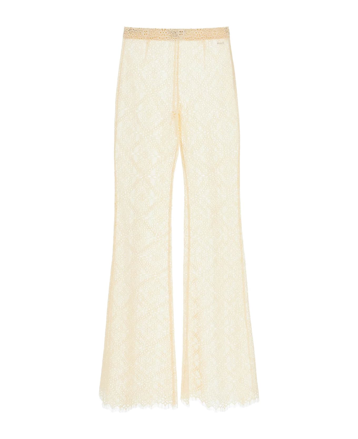 Dsquared2 Super Flared Lace Pants - White