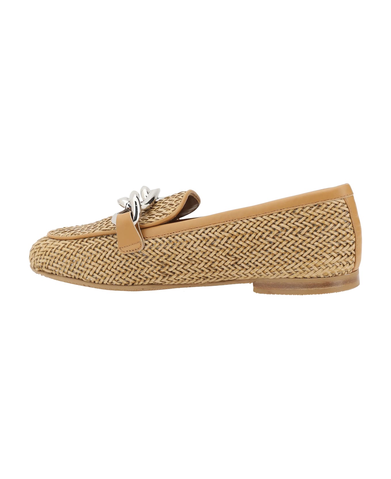 Casadei Woven Leather Loafers