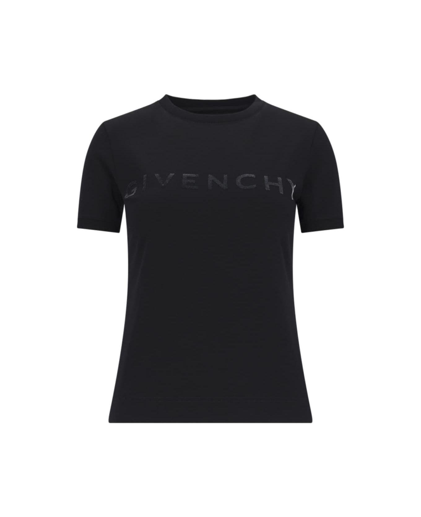 Givenchy T-shirt Logo - Black/silvery