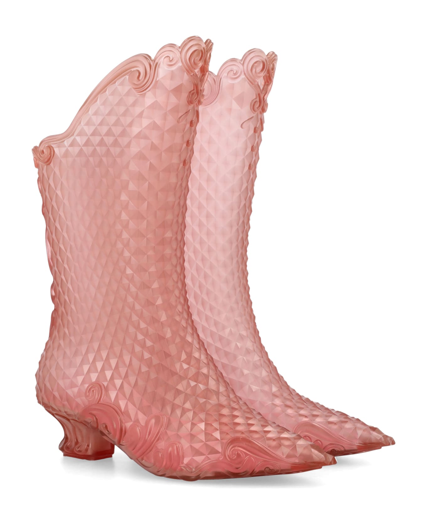 Y/Project Melissa Court Boot - TRANSP PINK