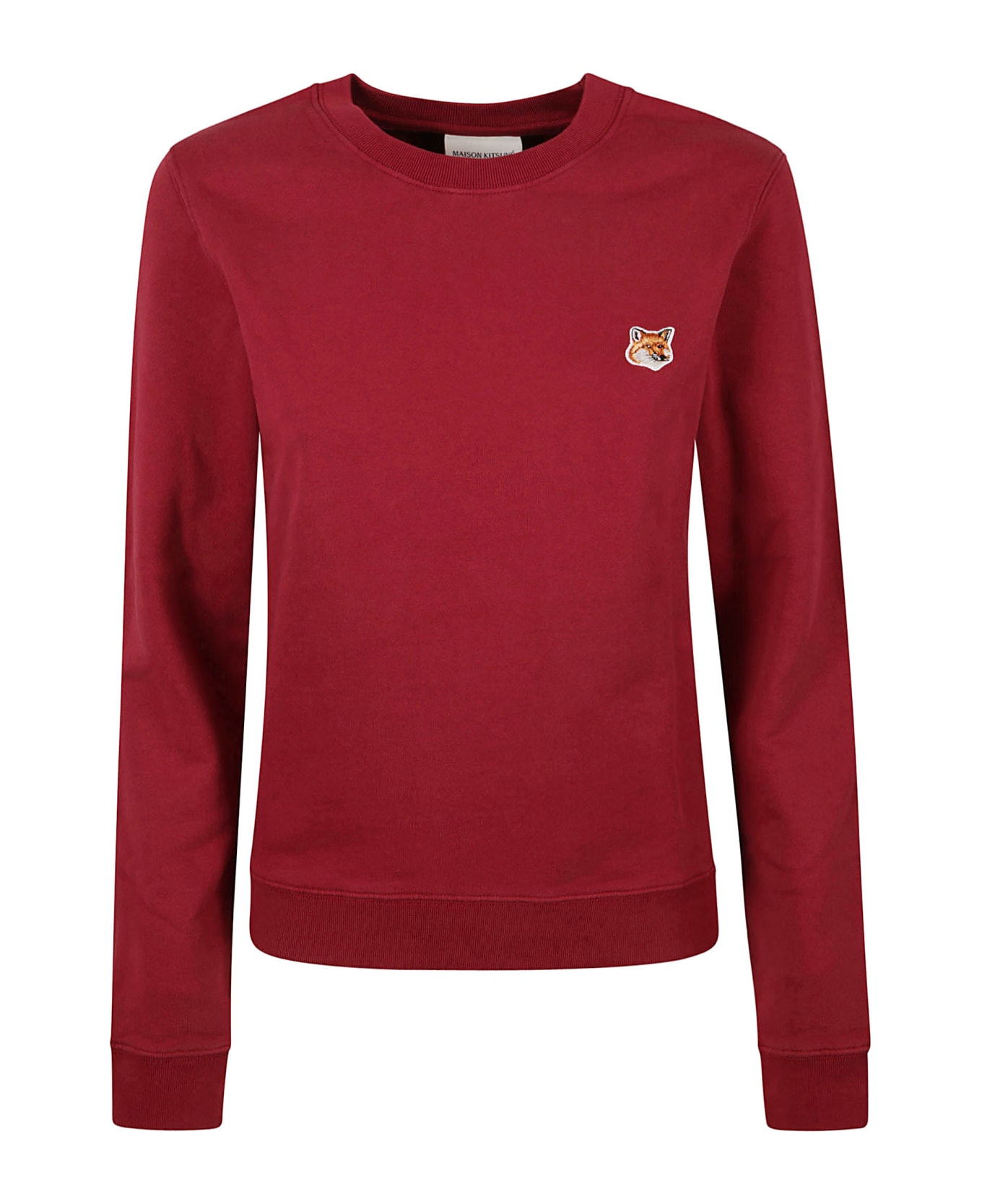 Maison Kitsuné Fox Head Patch Sweatshirt - Brick Red