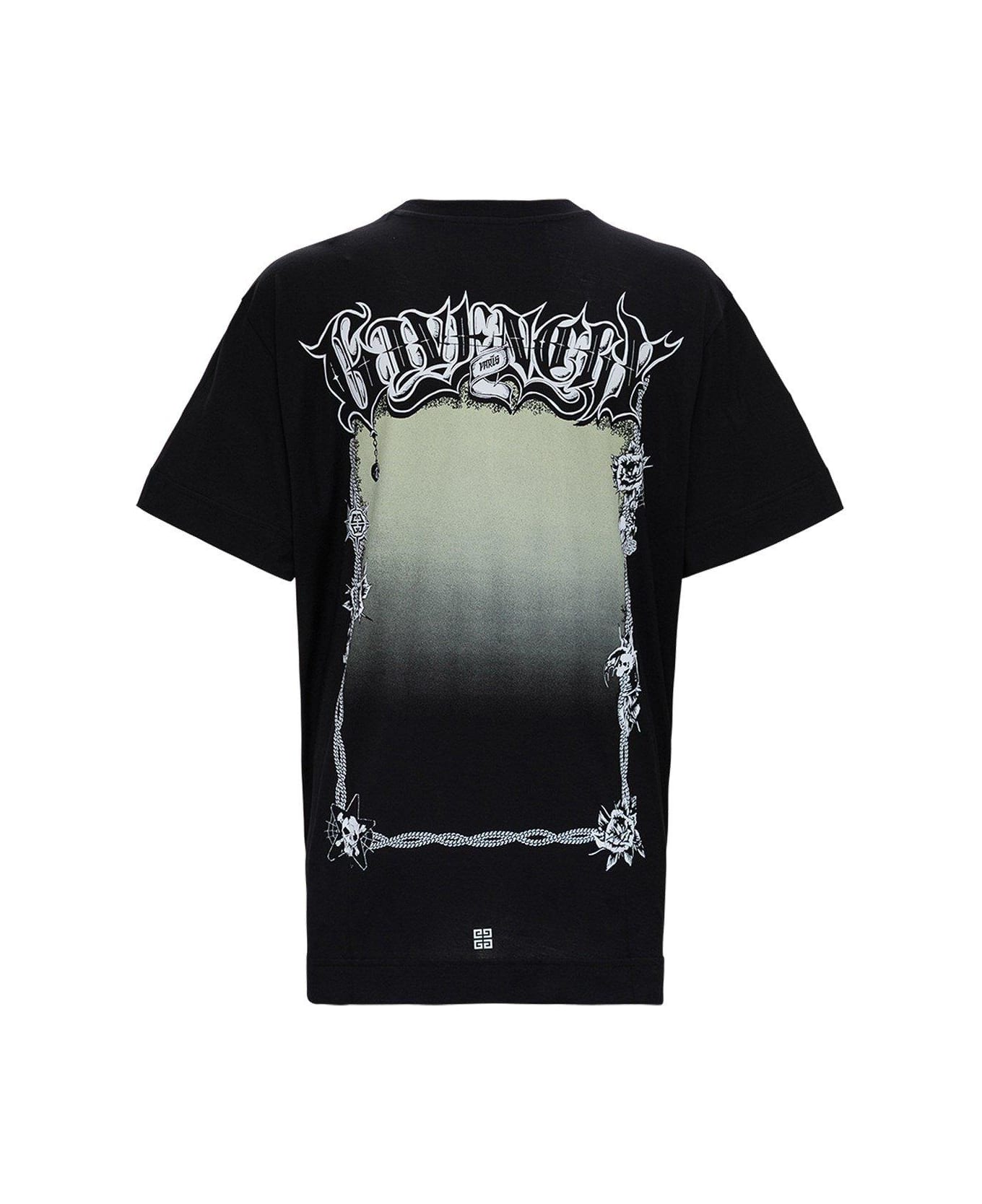 Givenchy Graphic Print T-shirt - BLACK