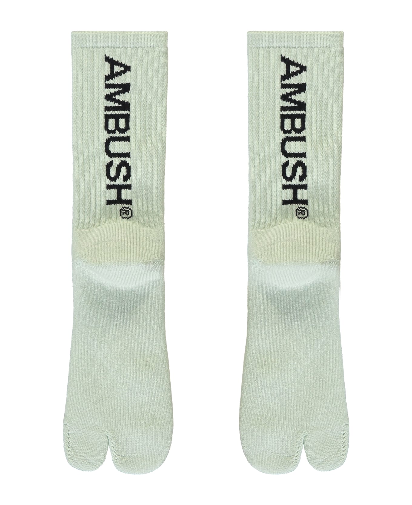 AMBUSH Cotton Socks With Logo - green 靴下