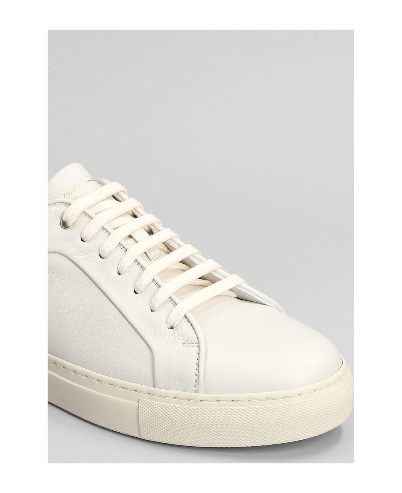 Paul Smith Basso Lux Sneakers In Grey Leather - Cream