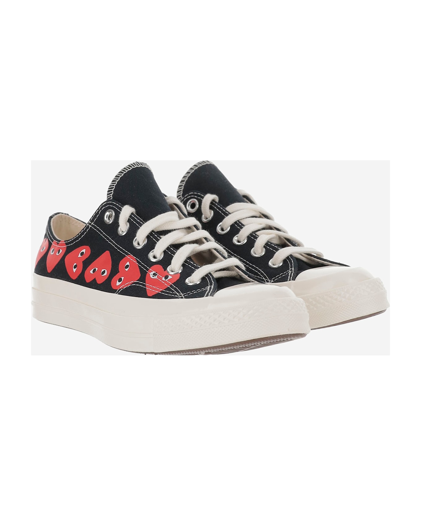Comme des Garçons X Converse Canvas Sneakers - Black