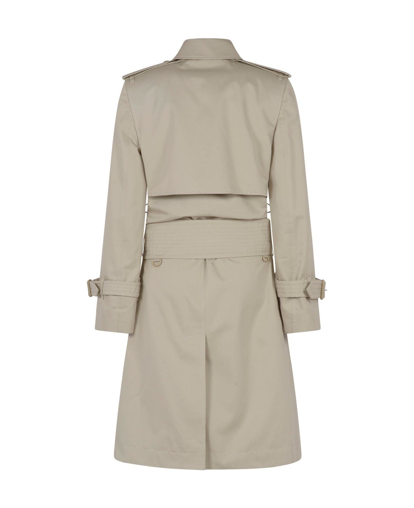 Burberry Mid-length Belted Trench Coat - OAT