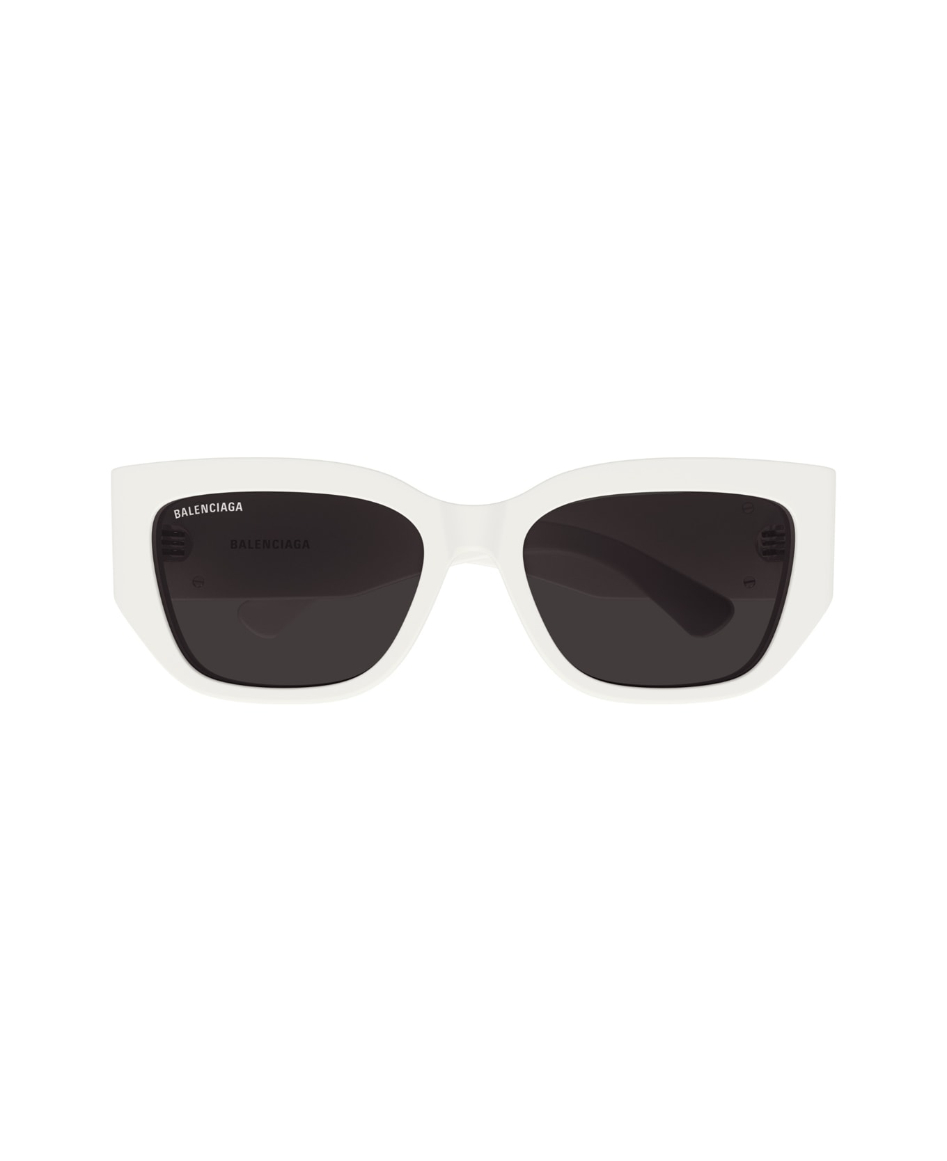 Balenciaga Eyewear Balenciaga Bb0361sk Linea Everyday 003 White Grey Sunglasses - Bianco