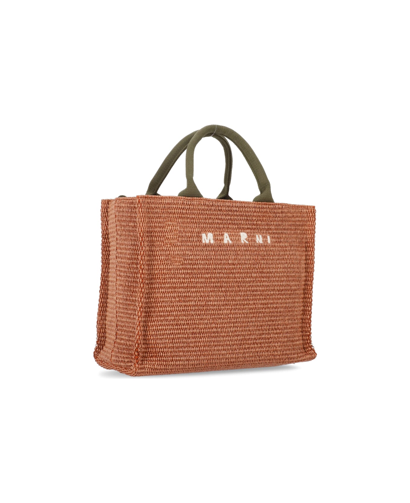 Marni Rafia Shopping Bag - Brown