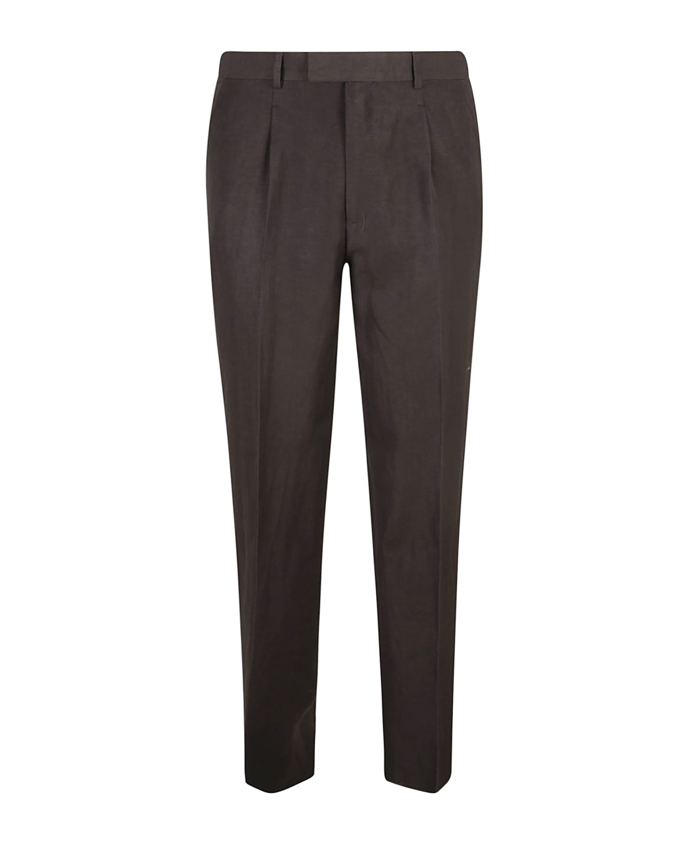 Zegna Wrap Concealed Trousers - Dark Brown