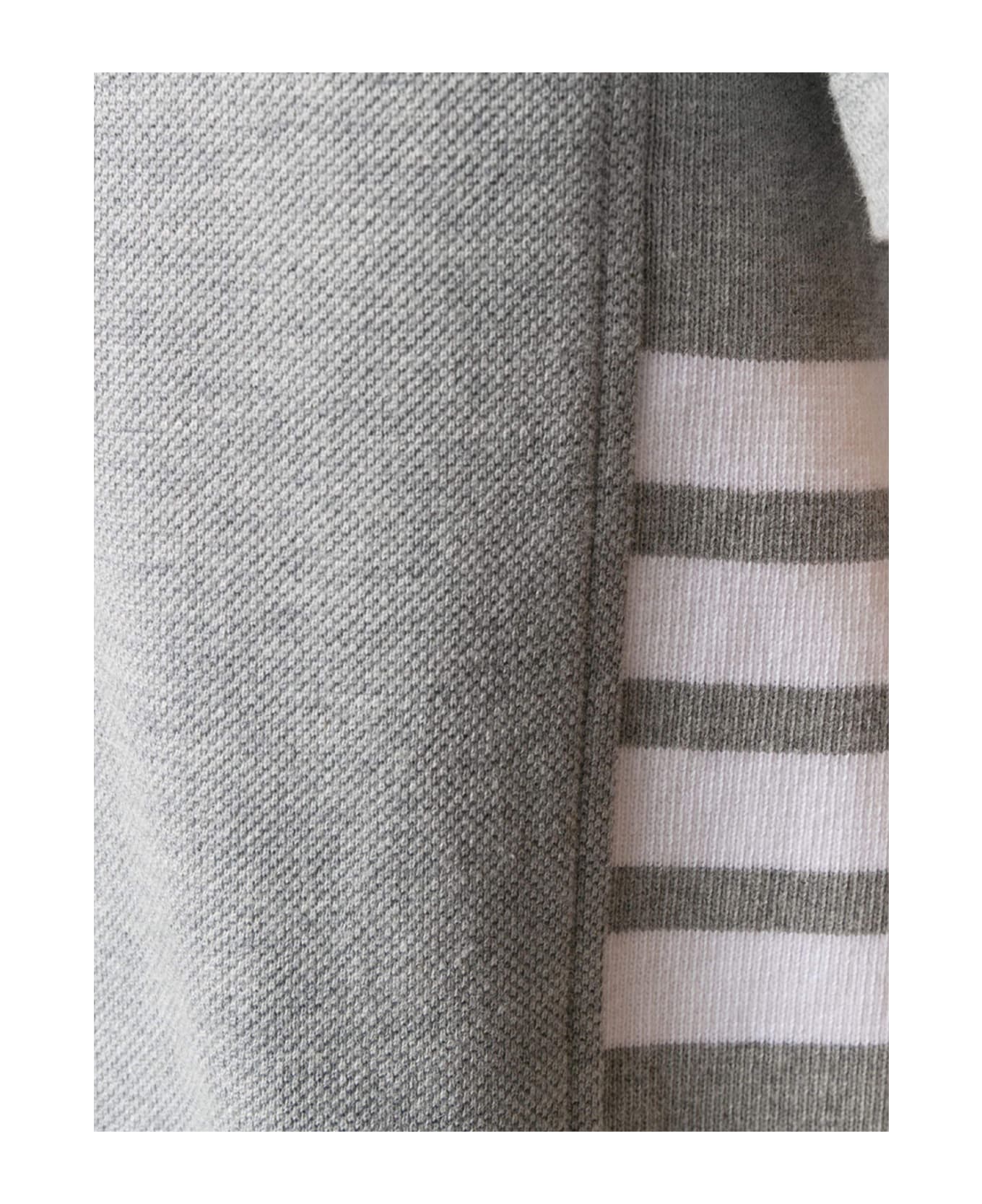 Thom Browne 
short Sleeve Tee
 Cotton T-shirt - Grey