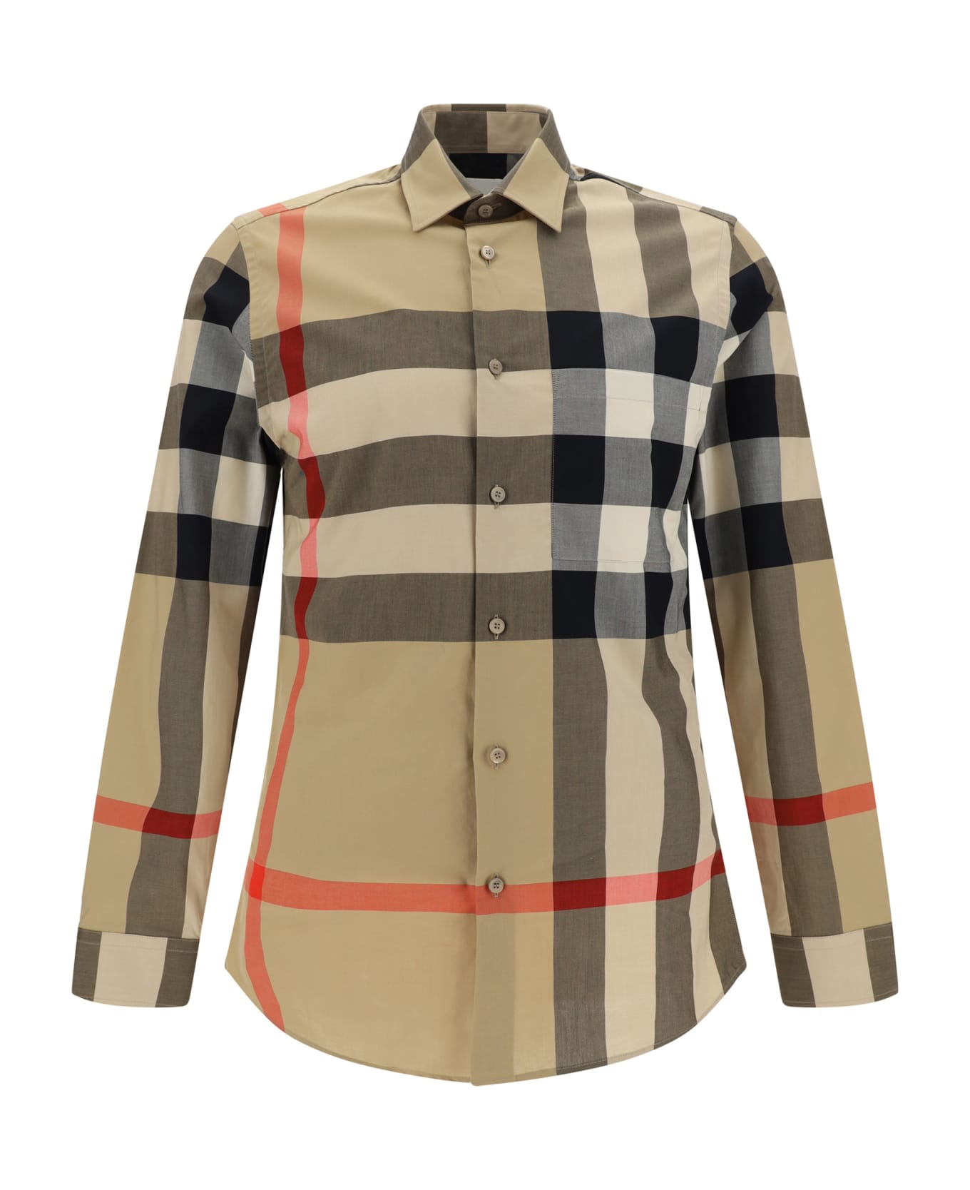 Burberry Summerton Shirt - NEUTRALS/BROWN