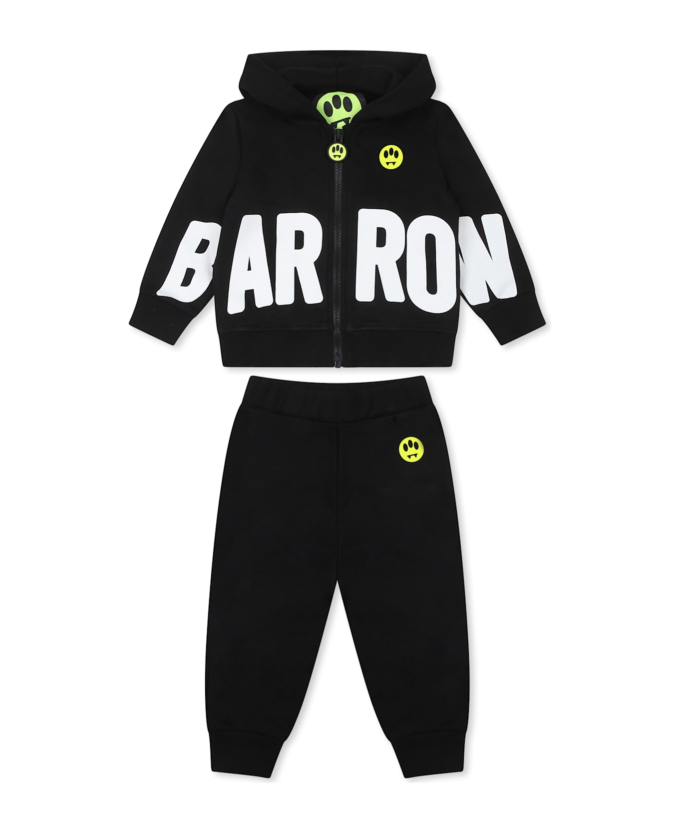 Barrow Black Suit For Babykids With Logo - Black