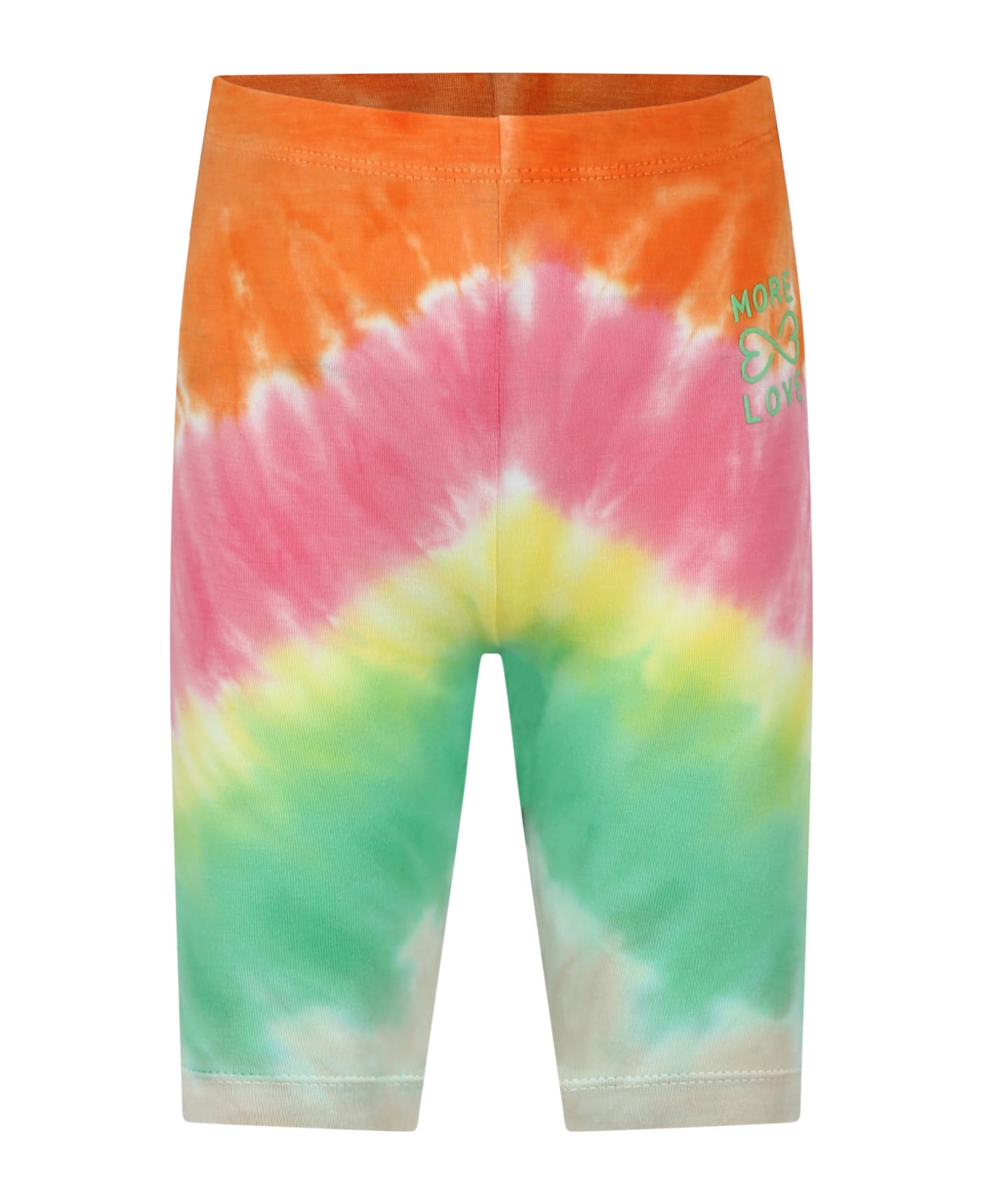 Molo Multicolor Shorts For Girl With Tie-dye Print - Multicolor ボトムス