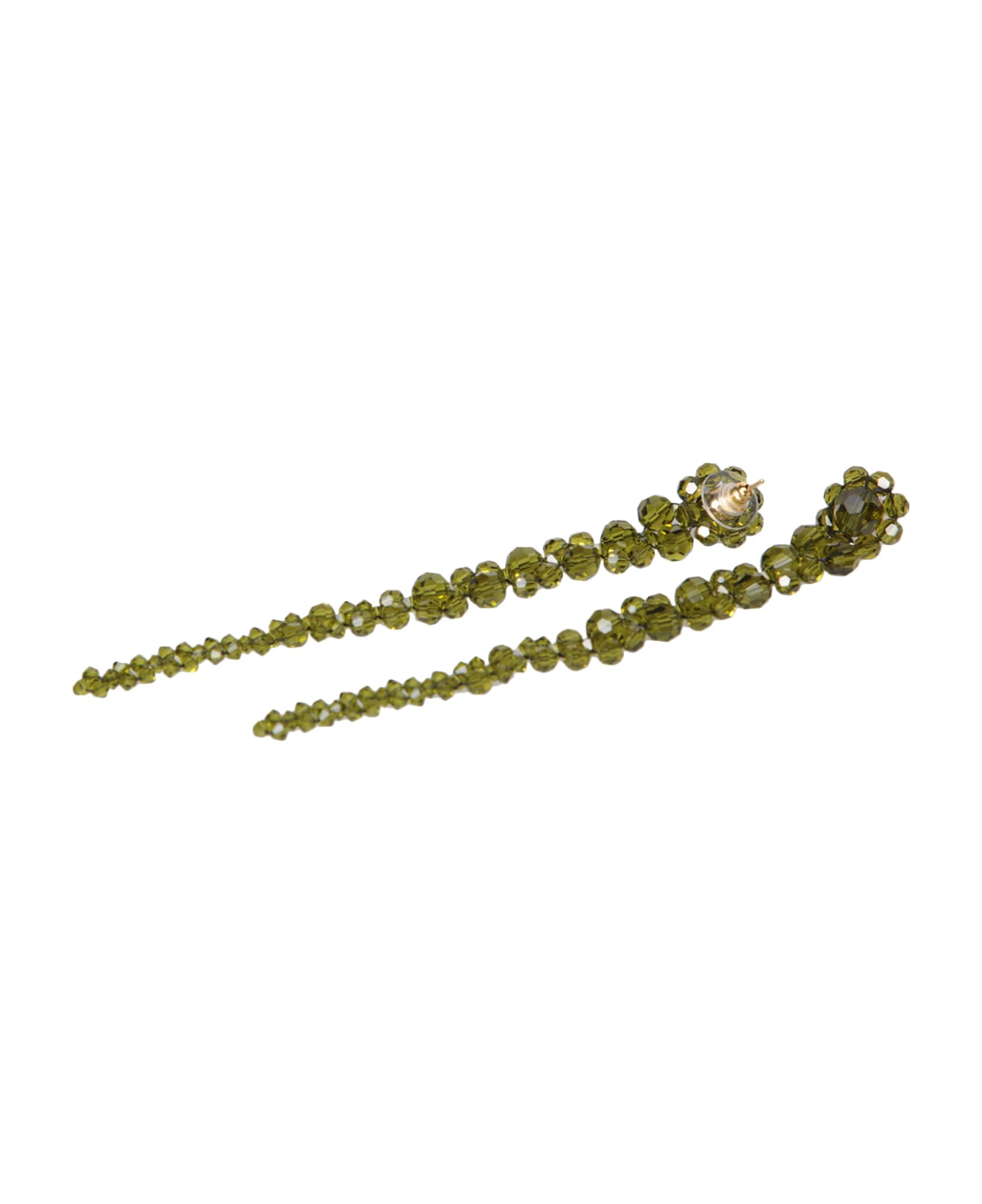 Simone Rocha Drip Khaki Earrings - Green