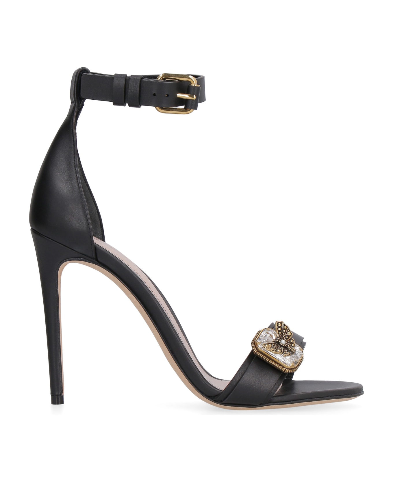 Alexander McQueen Leather Sandals - black