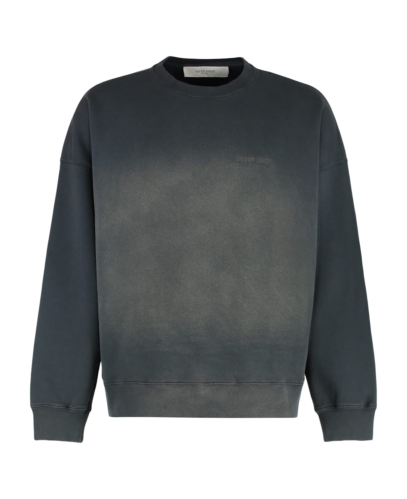 Golden Goose Cotton Crew-neck Sweatshirt - black