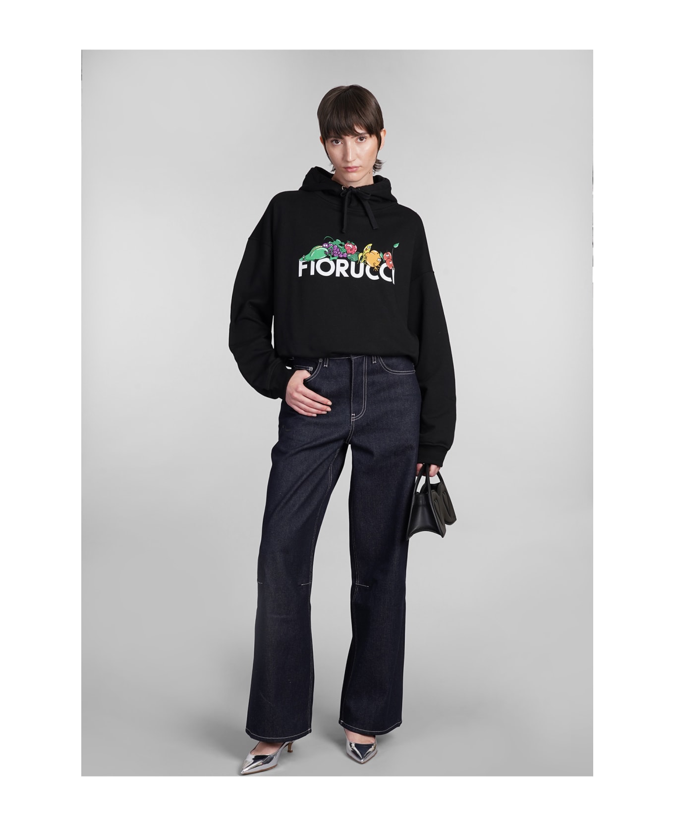 Fiorucci Sweatshirt In Black Cotton - Black フリース