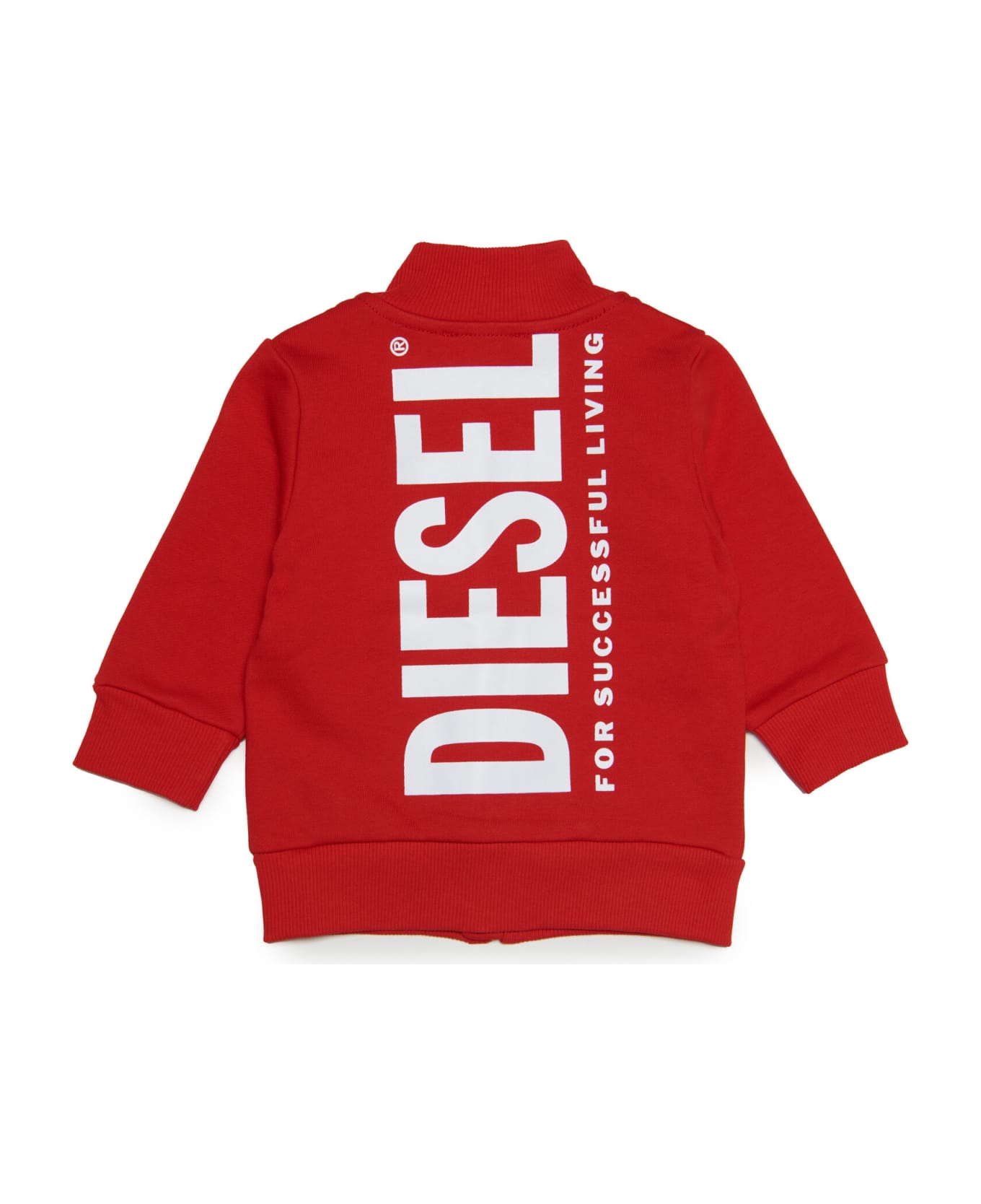 Diesel Solib Sweat-shirt Diesel Red Cotton Sweatshirt With Zip And Extra-large Logo - Carnation red